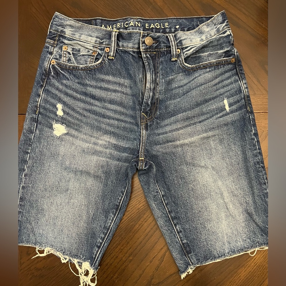 American Eagle Ripped Denim Shorts